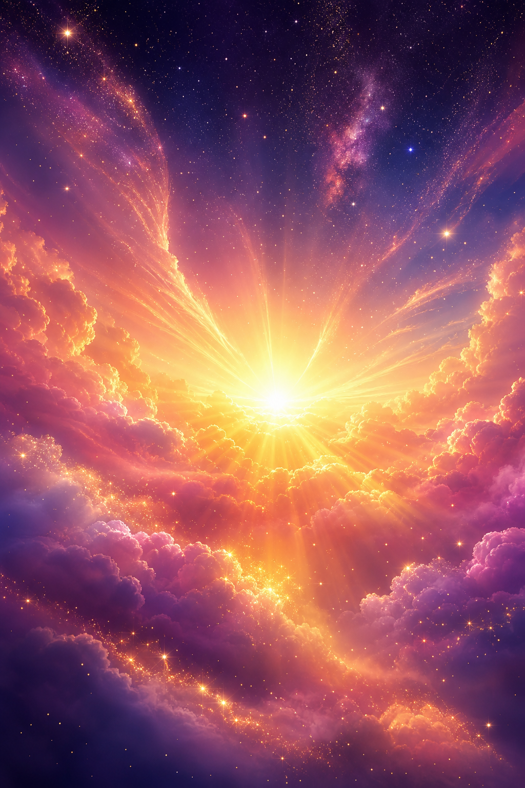 A radiant sunrise representing a warm smile
